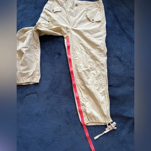 ANTHROPOLOGIE COTTON CROP HIKING PANTS TAN LIGHT WEIGHT
CARGO SZ 29 NWOT - Picture 14 of 14